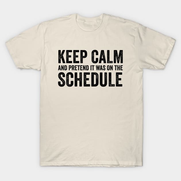 Keep Calm and Pretend It's on the Schedule shirt, Vetmed shirt, Work Life T-Shirt by CamavIngora